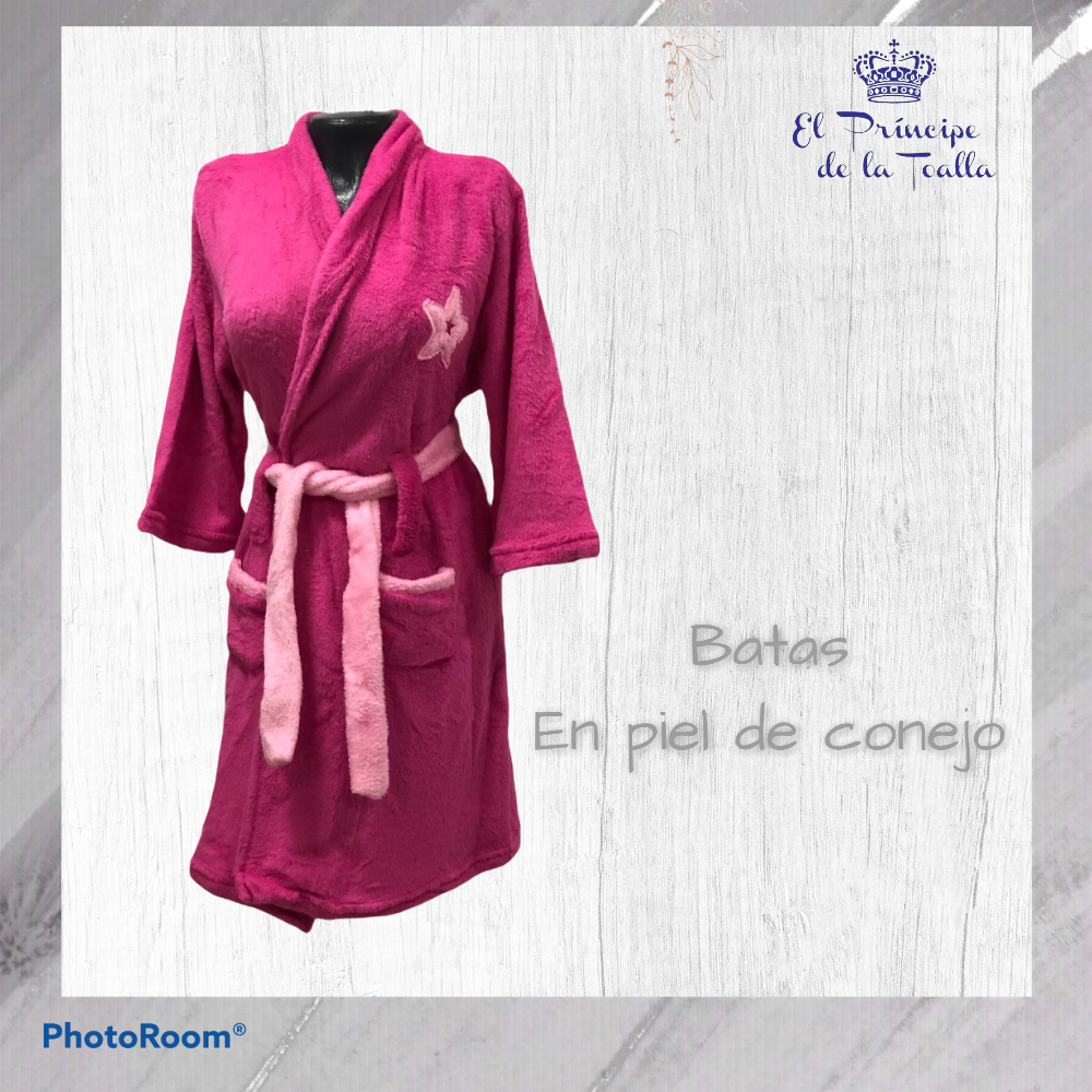 Batas Kimono Levantadora Piel de Conejo